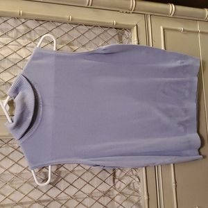 Turtle neck tunic, light blue,  women's large